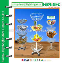 wire basket spinner stand for toys